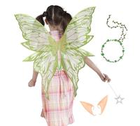Genérico Girls Fairy Wings, Butterfly Costume Accessory, Lightweight Angel Dress-Up Wings, Elastic Shoulder Straps, Sparkly Mesh Design for Cosplay, Birthday Parties, Makeup Events, Holiday
