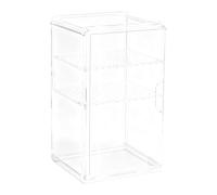 Genérico Glam Stack - Vanity Makeup Organizer | Clear Multi Layer Cosmetic Storage with Coffee Cup Holder & Space Saving Design for Bathroom, Bedroom, Dressing Table and College Students