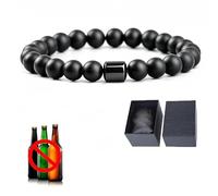 Genérico Glame Pulsera anti alcohol, pulsera magnética de sobriedad, reduciendo el impulso de beber y aliviar el estrés por abstinencia, apoyo natural para dejar de beber, gran regalo (C)