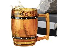 Genérico Glass | All-Season Ergonomic Handle, Shape Glass Beer | For Chocolate Tea Milk Water Wine Ho Provides A Versatile Serving Volume That Provides Ample Me Camping Dorm Hotel Apartment