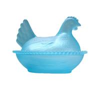 Genérico Glass Candy Dish - Hen-Shaped Vintage Dessert Storage | Clear Chocolate Dish for Home, Kitchen, Living Room, Dining Room, Table, Desk, Counter, Office, Chocolate, Snack, Fruit, Candy