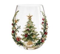Genérico Glass Christmas Coffee Mugs | Non-Slip Grip Beverage Drinks Mug