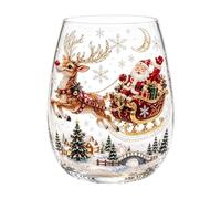Genérico Glass Christmas Coffee Mugs | Non-Slip Grip Beverage Drinks Mug