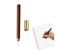 Genérico Glass Dip Pen - Wooden Handle Elegant Clear Vintage Design Pens | 110g Artists Glass Writing Pen Suitable For Greeting Cards, Signatures, Painting, Writing,Teens Adults Lovers