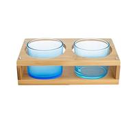 Genérico Glass Holder Tray, Two Hole Multipurpose Holder, Serving and Display Organizer, Seasoning Jar Stand, Kitchen Bedroom Storage Solution for Apartments, Clubs, Parties