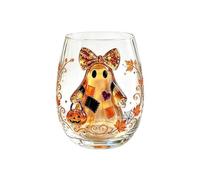 Genérico Glass Pumpkin Mugs 400ml | Aesthetic Ghost Pumpkin Wine Glass Mug
