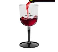 Genérico Glass - Single Wine Glasses | Portable Drink Bottle| Compact Wine Cup With Stem | Lightweight, Unbreakable Travel Tumbler | Backpacking, Patio Parties, Bbq, And Vacations