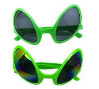 Genérico Glasses - Green Novelty Frame, Tinted Cosplay Eyewear