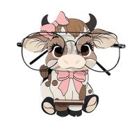 Genérico Glasses Holder For Desk, Eye-Catching Design Cow Shape Storage Organizer Rack | Versatile Wooden Unglass Holder - For Home Workplace Dorm Bathroom Vanity Entryway Bedside Dresser Closet