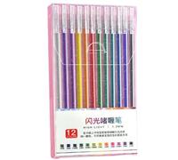 Genérico Glitter Gel Pens - Colored Gel Pens Set, Vibrant Coloured Writing Marker | Ideal For Adult Kid Books Drawing Doodling Art Markers Kids Adults Cards Journaling Crafting Outdoor Indoor