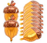 Genérico Globos de Aluminio y Paquete de 10 Unidades 10 Forma de Piña Material Resistente para Adorno de Fiesta de Acción de Gracias
