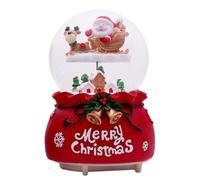 Generico Globos de nieve navideños con carillón, navideños con bolas de