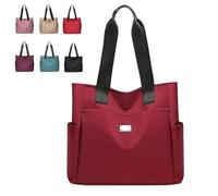Genérico Gloryboom Shoulder Bag, Gloryboom Bag, Large Capacity Water Repellent Multi Pocket Nylon Shoulder Bags (Red)