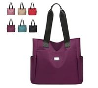 Genérico Gloryboom Shoulder Bag, Gloryboom Bag, Large Capacity Water Repellent Multi Pocket Nylon Shoulder Bags (Purple)