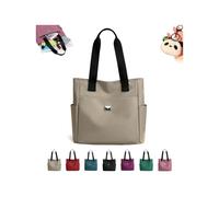 Genérico Gloryboom Shoulder Bag, Large Capacity Water Repellent Multi Pocket Nylon Shoulder Bag, Large-Capacity Bags Smart Tote (Khaki)