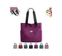 Genérico Gloryboom Shoulder Bag, Large Capacity Water Repellent Multi Pocket Nylon Shoulder Bag, Large-Capacity Bags Smart Tote (Purple)