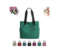 Genérico Gloryboom Shoulder Bag, Large Capacity Water Repellent Multi Pocket Nylon Shoulder Bag, Large-Capacity Bags Smart Tote (Green)