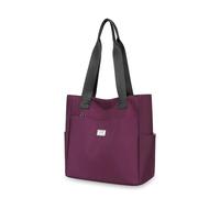 Genérico Gloryboom Shoulder Bag, Large Capacity Waterproof Multi Pocket Nylon Shoulder Bag, Casual And Versatile (Purple)