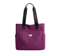 Genérico Gloryboom Shoulder Bag, Large Tote Purse, Large Capacity Water Repellent Multi Pocket Nylon Shoulder Bag,Casual and Versatile (Purple)