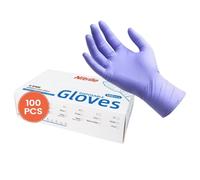 Genérico Glove-Cooking Gloves 100 Pcs | Nitrile Gloves, Protection Mitten For Work Dishwashing Mitten For Gardening Kitchen, Cooking, Dishwashing, Construction, Household Hospital, Office Industrial