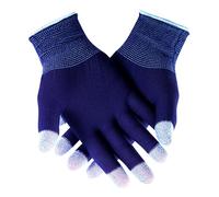 Genérico Gloves, Full Finger E-Sports Mitts, Silver Fiber Spandex Nylon Material, High-Sensitivity Anti-Sweat Touchscreen Gloves, Portable Comfortable Fit for Mobile and Competitive Play