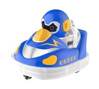 Genérico Glow Crashers RC Bumper Cars, Rechargeable Bumper Cars, with LED Lights and Music (Blue)