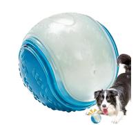 Generico Glow Dog Ball - Squeaky 6,5 cm High Bounce Night Light Up Toy | Interactive Fetch Rubber Ball, Durable Luminous Chew Boredom Buster | for Small Medium Large Dogs Indoor Outdoor Garden Park