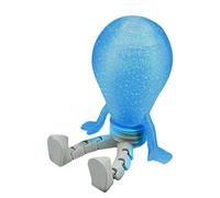 Genérico Glow In The Dark Figure - Posable Light Bulb Man, Luminous Desktop Mannequin with Articulated Joints, Neon Yellow Aesthetic Statue, Ideal for Workplace Desk Party Favors Decor