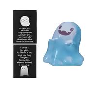 Genérico Glow In The Dark Ghost Halloween - Cute Luminous Statue with Box