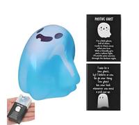 Genérico Glow In The Dark Ghost Halloween - Cute Luminous Statue with Box