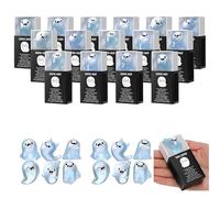 Genérico Glow in The Dark Mini Ghost Figures with Box, Halloween Mini Figures, Small Resin Miniature Cute Ghost, Halloween Party Luminous Favors (12Pcs*White)