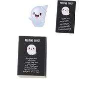 Genérico Glow in The Dark Mini Resin Ghosts - 6PCS Glow in The Dark Mini Ghost Figurines with Gift Box, 6 Designs Halloween Decorations with Thank You Cards, Spooky Party Favors (Style E*1Pcs)