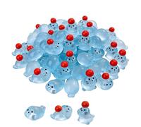 Genérico Glow in The Dark Resin Animal Figurines - 60 Pack Mini Cute Seal Statues, Collectible Resin Animals, Decorative Desk Table Top Toys for Home Office Garden Outdoor Farmhouse Decor Display Use