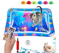 Genérico Glow Pad for Cats, Vianys/Glosrity/Petlori/Petsume/Libiyi Glowpad, Cat Water Mat with Fish, Thickened Leakproof Anti-Scratch Water Mat, Ocean Breeze Splashland for Cats