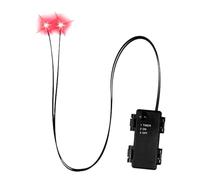 Genérico Glowing Eyes Halloween Decoration, Light Up LED Eyes for Skulls with Timer, Spooky Props for Skeletons, Pumpkins, Tombstones, Indoor Outdoor Use