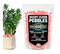 Generico Glowing Garden Stones, Solar Powered Pebbles, 400pcs Colorful Decorative Glow Rocks, Weather Resistant Outdoor Landscaping Accent Lights, for Fish Tank Aquarium Pond