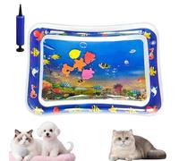 Genérico Glowpad for Cats, Ocean Breeze Splashland for Cats, Pet Water Bed for Dogs, Cooling Mat for Dogs, Thickened Leakproof Anti-Scratch, for Indoor & Outdoor Summer Fun (E)