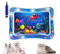 Genérico Glowpad for Cats, Ocean Breeze Splashland for Cats, Pet Water Bed for Dogs, Cooling Mat for Dogs, Thickened Leakproof Anti-Scratch, for Indoor & Outdoor Summer Fun (D)