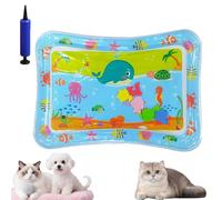 Genérico Glowpad for Cats, Ocean Breeze Splashland for Cats, Pet Water Bed for Dogs, Cooling Mat for Dogs, Thickened Leakproof Anti-Scratch, for Indoor & Outdoor Summer Fun (J)