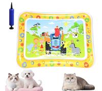 Genérico Glowpad for Cats, Ocean Breeze Splashland for Cats, Pet Water Bed for Dogs, Cooling Mat for Dogs, Thickened Leakproof Anti-Scratch, for Indoor & Outdoor Summer Fun (F)