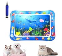 Genérico Glowpad for Cats, Ocean Breeze Splashland for Cats, Pet Water Bed for Dogs, Cooling Mat for Dogs, Thickened Leakproof Anti-Scratch, for Indoor & Outdoor Summer Fun (I)