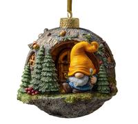 Genérico GNOME Christmas Ornaments | 2D Cute Acrylic Decorations | GNOME Christmas Pendants | for Winter Gardening Daily Indoor Holiday Birthday Party Offices Home Room Dormitory Apartment