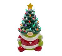 Genérico GNOME Christmas Tree Ornaments, Home Seasonal Decor for Holidays, Resin Ornament Figurines with Light,Desk Christmas Tree | for Desktop Tabletop Office Home Room
