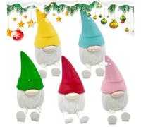 Genérico GNOME Figurines, 3D Printed Statues, Decorative Dwarf Toys with Handcrafted Detail 4.72x3.15x2.36 Inches, Holiday Characters for Christmas, Dorm, Halloween, Desktop, Bookshelf Display