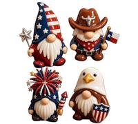 Genérico GNOME Figurines Set - Resin Fairy Garden Decor, 4PCS 13cm Realistic Resin GNOME Miniatures, Artistic Fairy Dwarf Collectibles | Home Decor for Porch Mantel Windowsill Bedroom Gift for Family