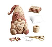Genérico Gnome Sewing Set DIY Handmade Craft Kit | Fabric Creative Sewing Supplies Complete Starter Set | Fun Gnome Making Kit for Adults Beginners Families Friends Kids Boys Craft Activity Use Case