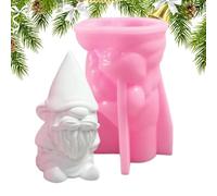 Generico Gnome Silicone Mold for Resin Crafts, Christmas Resin Mold, Epoxy Casting Mold, Handmade Christmas Candle Mould, Resin Gnomes Candle Mold, Gnome Candle Mold,