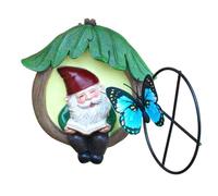 Genérico GNOME Statue, GNOME Figure Tree Decor, Resin Dwarf Sculpture, 4.72x4.33x1.18 Inches Compact Garden Ornament, Cute Outdoor Decoration for Yard, Balcony, Courtyard and Pathway