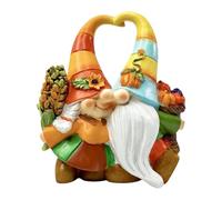 Generico Gnomos de otoño | Figuritas de gnomos | Estatua Ornamento de Resina estacional para Mesa de otoño Interior Exterior jardín