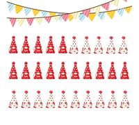 Generico Gnomos de San 30 Piezas Mini Figuritas Festivas